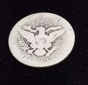 lot 62 image: 1897-O BARBER HALF DOLLAR KEY DATE COIN