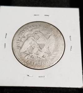 lot 72 image: 1874 SEATED LIBERTY HALF DOLLAR