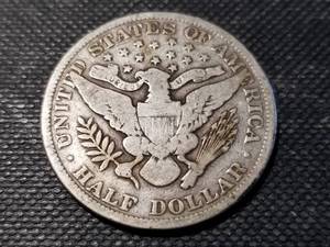 lot 78 image: 1899 BARBER HALF DOLLAR
