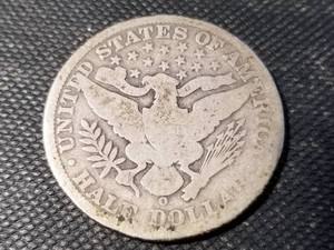 lot 89 image: 1900-O BARBER HALF DOLLAR