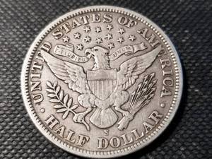 lot 102 image: 1902-S BARBER HALF DOLLAR