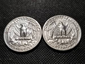 lot 109 image: 2 WASHINGTON QUARTERS 1959 1959-D