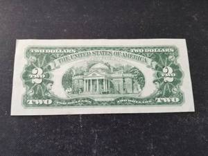 lot 16-A image: 1963 US $2 RED SEAL FEDERAL RESERVE NOTE
