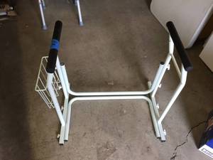 lot 8 image: Commode assist bar  toilet safety rail and frame