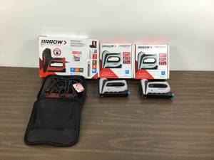 lot 5 image: Lot Of  3 Arrow Electric Staplers (1 T50DCD, 2 T50AC-R)