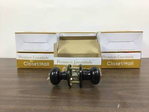 lot 19 image: Lot Of 12 Weslock Premiere Essentials Passage HallCloset Salem Satin Nickel Door Knob