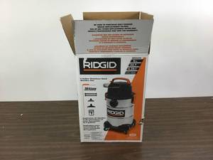lot 33 image: Ridgid 3 Gal. 18-Volt Cordless Handheld WetDry Shop Vacuum with Filter, Expandable Hose and Accessories