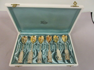STERLING SILVER SWEDISH SPOONS WITH ORIGINAL SWEDISH CASE