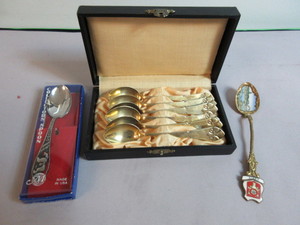 SWEDISH NICKEL SILVER SPOONS AND MORE