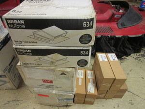 BROAN NUTONE ROOF CAPS, LO-SONE VENTILATOR, GEMINI VENTILATION FAN, FLEX TUBES, MORE