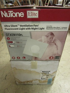 NUTONE ULTRA SILENT VENTILATION FANLIGHT AND BROAN VENTILATOR