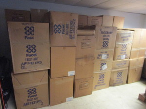 FURNACE FILTERS, ASSORTED SIZES, CASES