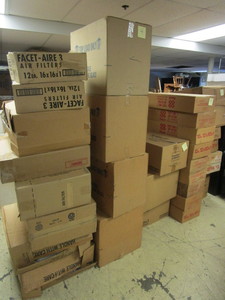 FURNACE FILTERS, ASSORTED SIZES, CASES