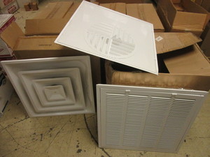 CEILING DIFFUSERS, VENTS, GRILL