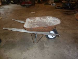 lot 55 image: Steel Wheel Barrow