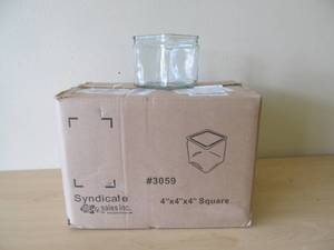 square glass containers