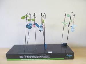 Glow in dark garden stakes