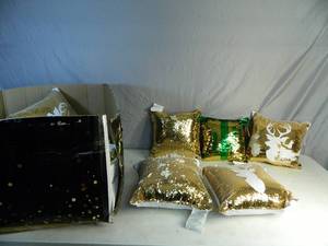 lot 154 image: 11 New Magic Sequin Pillows