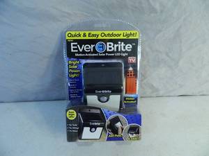 lot 178 image: New EverBrite Solar Motion Activated LED Light