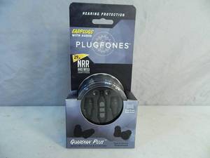 lot 4 image: New Plugfones Hearing Protection, Earphones, with Microphone