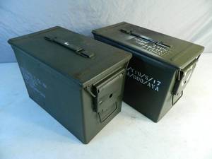 lot 9 image: Genuine Military Surplus Ammo Cans