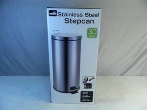 lot 14 image: New 30 Liter Stainless Steel Stepcan