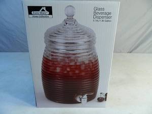 lot 16 image: New Glass Beverage Dispenser