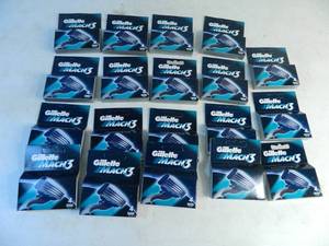 lot 33 image: 19 New Boxes of Gillette Mach 3 Razor Cartridges