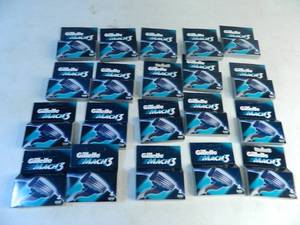 lot 34 image: 20 New Boxes of Gillette Mach 3 Cartridges