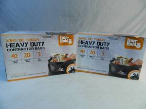 lot 39 image: 2 New Boxes of Heavy Duty Contractor Bags