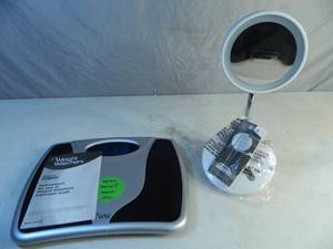 lot 45 image: New Conair LED Mirror and New Conair Weight Watchers Scale