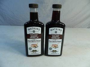 lot 52 image: 2 New Bottles of Watkins Baking Vanilla
