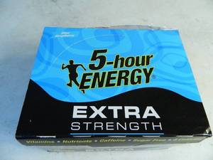 lot 53 image: New Case of Extra Strength Blue Raspberry 5 Hour Energy