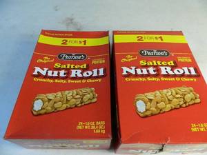 lot 55 image: 2 New Cases of Pearsons Salted Nut Rolls