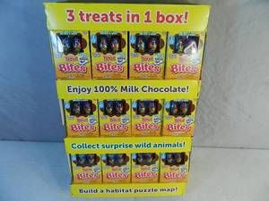 lot 58 image: Display of 48 Packages of Yowie Chocolate Bites with Surprises
