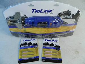 lot 107 image: New Trilink Electric Chainsaw Sharpener Tool and Stones