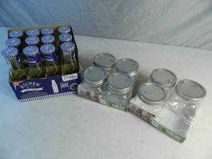 lot 129 image: New Ball Mason Jars and More