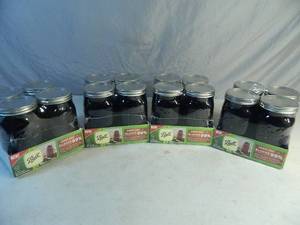 lot 148 image: 16 New Ball Amber Block Jars with Lids
