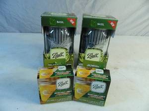 lot 149 image: 2 New Ball Herb Growing Kits and 2 New Boxes of Ball Dissolvable Labels