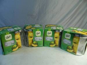 lot 150 image: 16 New Ball Spiral Jars with Lids