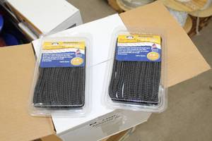 lot 121 image: Lot of (2) Buccaneer Rope Company 12in. Premium Dock Line 12in. Eye Double Braid Nylon Black 20ft.