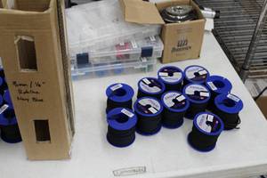 lot 165 image: Lot of (11) FSE Robline 18in. Orion 500 Minispool Navy Blue 49ft. Reel