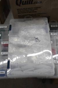 lot 185 image: Plastic Parts Organizer, Boat Rigging Parts