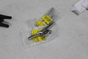 lot 195 image: Lot of (2) Metal Boat Cleats 5in.
