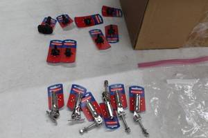 lot 212 image: Ronstan Battlestick Stainless Screw-Down RF1127, Orbit Block RF40001, Tube Holder 16mm RF1135-16