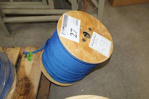 lot 27 image: Buccaneer Rope Company 38in. Blue Double Braid Nylon Rope 600 Foot Reel