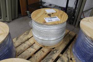 lot 30 image: Buccaneer Rope Company 12in. White 8-Strand Windlass Rope 600m Foot Reel