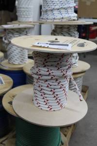 lot 40 image: New England Ropes 12in. Sta-Set X Red Fleck Rope 600 Foot Reel