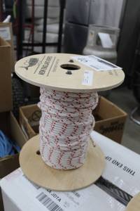 lot 46 image: New England Ropes 14in. Sta-Set X Red Fleck Rope 600 Foot Reel