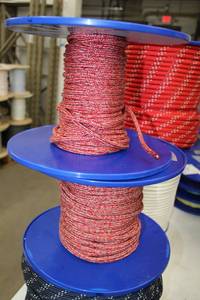 lot 90 image: Lot of (2) FSE Robline 932in.Polyester Dinghy Sheet 656 Foot Reel